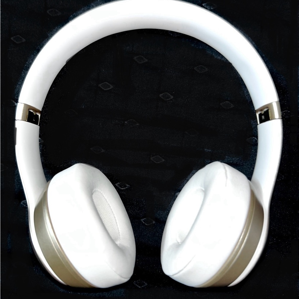 White and Rose Gold Wireless Headphones